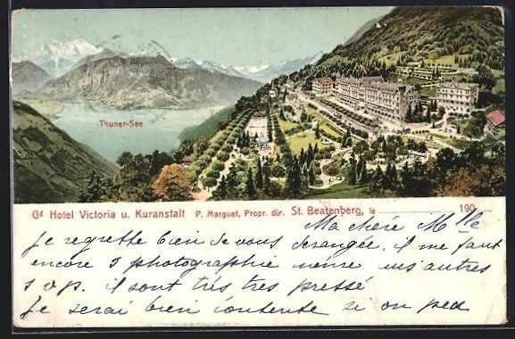 Ansichtskarten: St. Beatenberg, Gd Hotel Victoria u. Kur – Gebraucht aus Berlin von bartko-reher