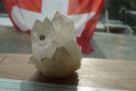 Bergkristall Cluster Wallis  850g  -–Lot Adlun-