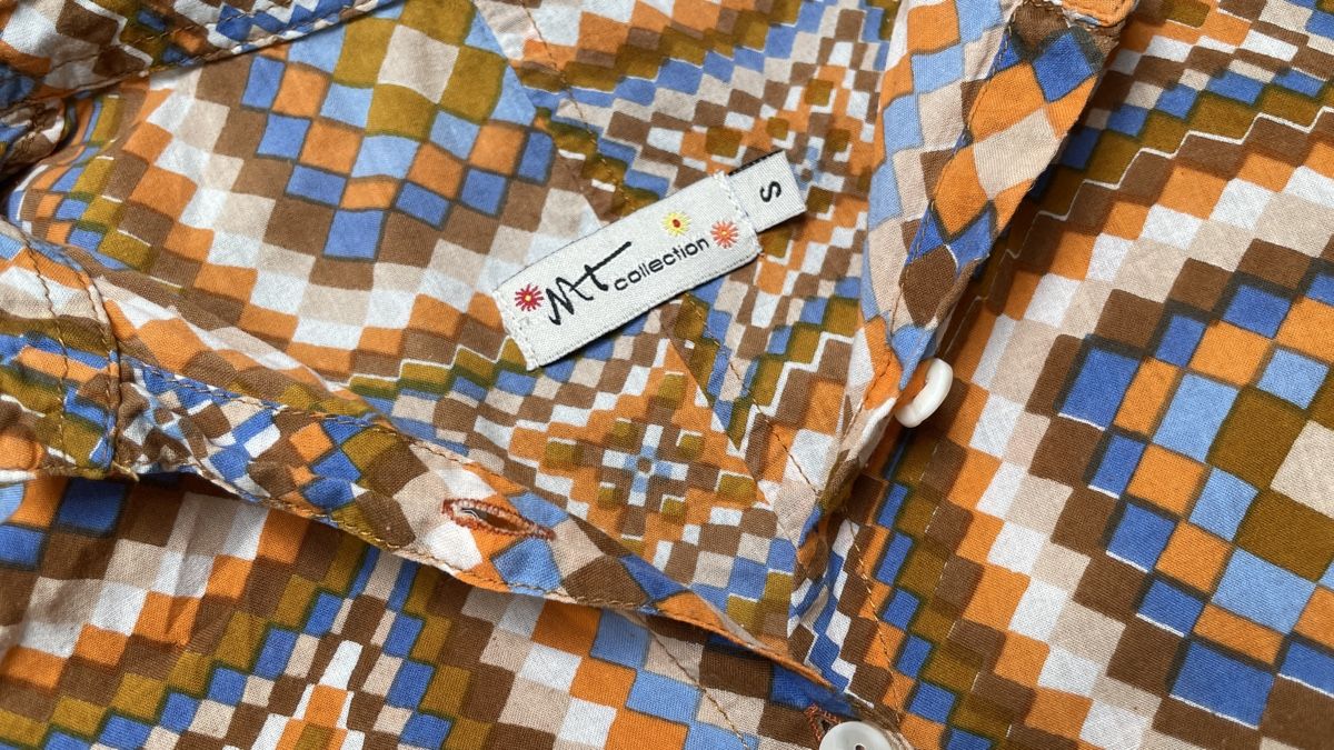 Camicette: Hippie / 70s / Retro / Vintage Bluse bunt gemustert – Usato da Bettingen venduto da Majvi 2