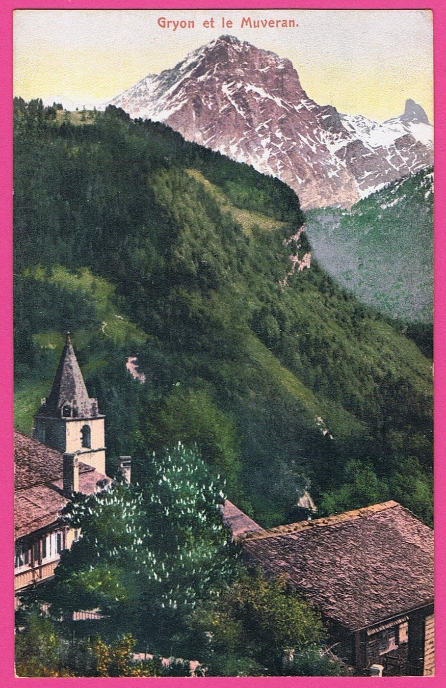 Cartoline postali: Gryon et le Muveran – Usato da Einsiedeln venduto da dillie