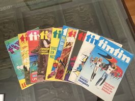 Journal Tintin de 1980, lot de 13 numéros entre 226 et 238