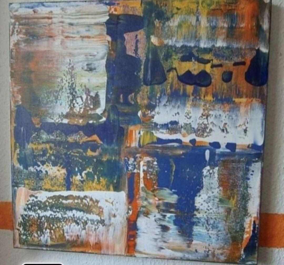 Tableaux: Gemälde Abstrakt handmade 40×40 – Neuf (Voir description) à Riehen par Steinbock1970 1