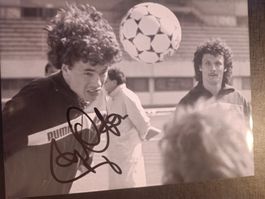 Toni Polster - Handsigniertes Pressefoto - 16x21cm