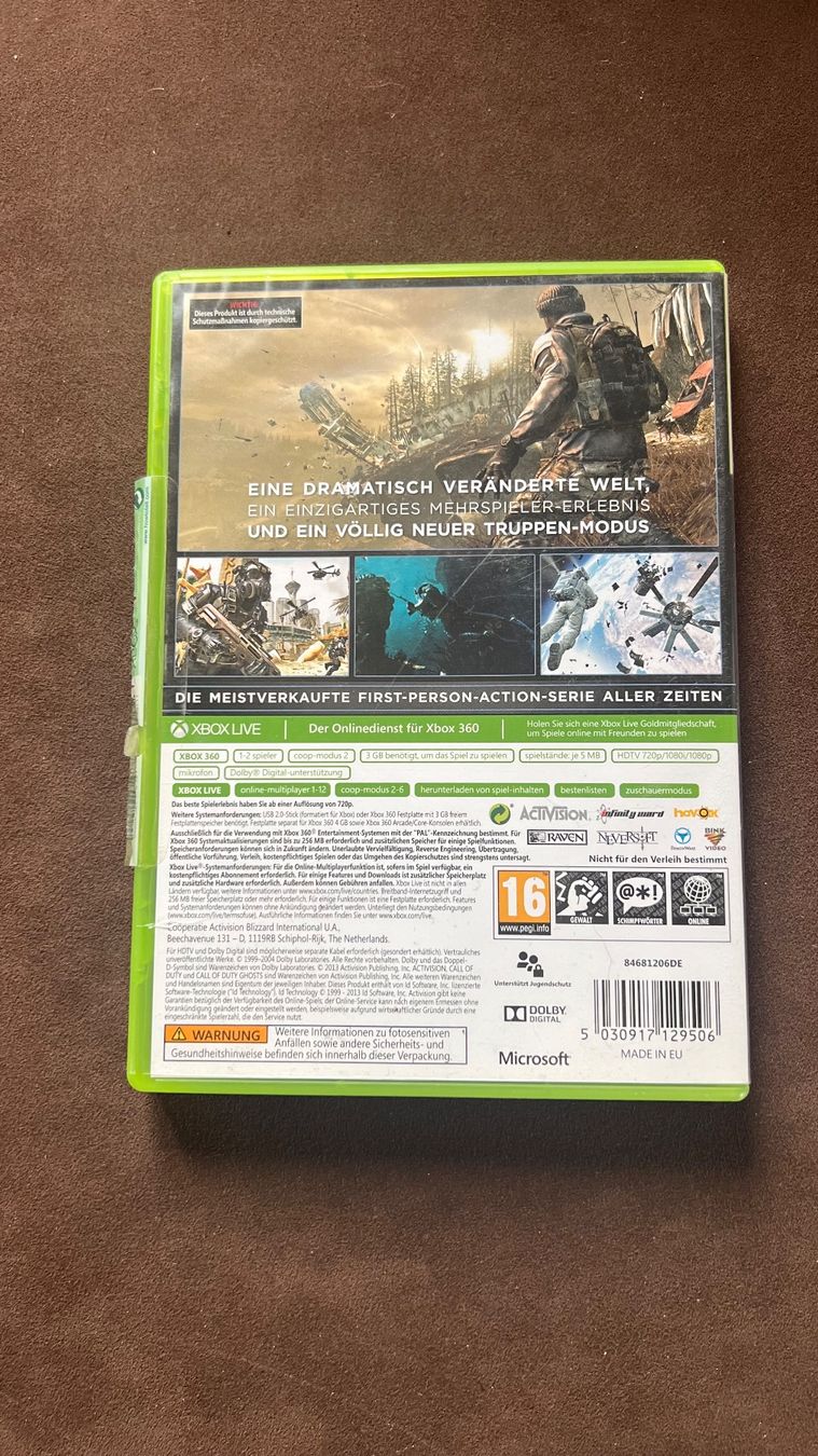 Microsoft Spiele: Call of Duty: Ghosts - Xbox 360 – Gebraucht aus Schübelbach von Dolly990_2 1