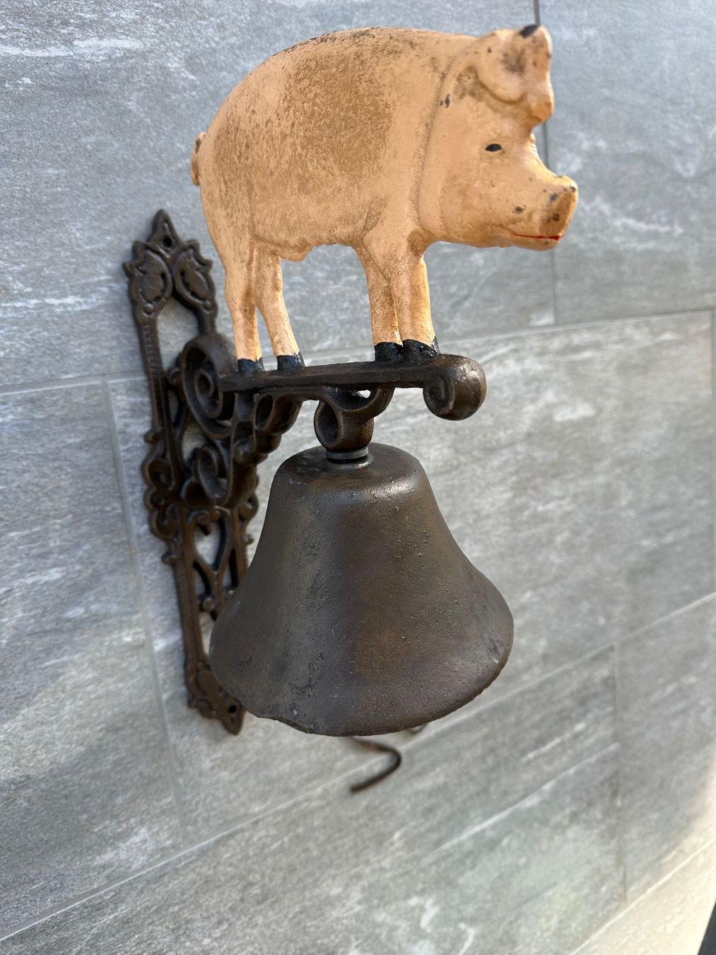 Glocken & Treicheln: Türglocke / Wandglocke mit Schwein – Neu (gemäss Beschreibung) aus Obstalden von Porco13 3