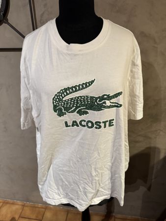 T-shirt Lacoste blanc, taille XL Kilyan 