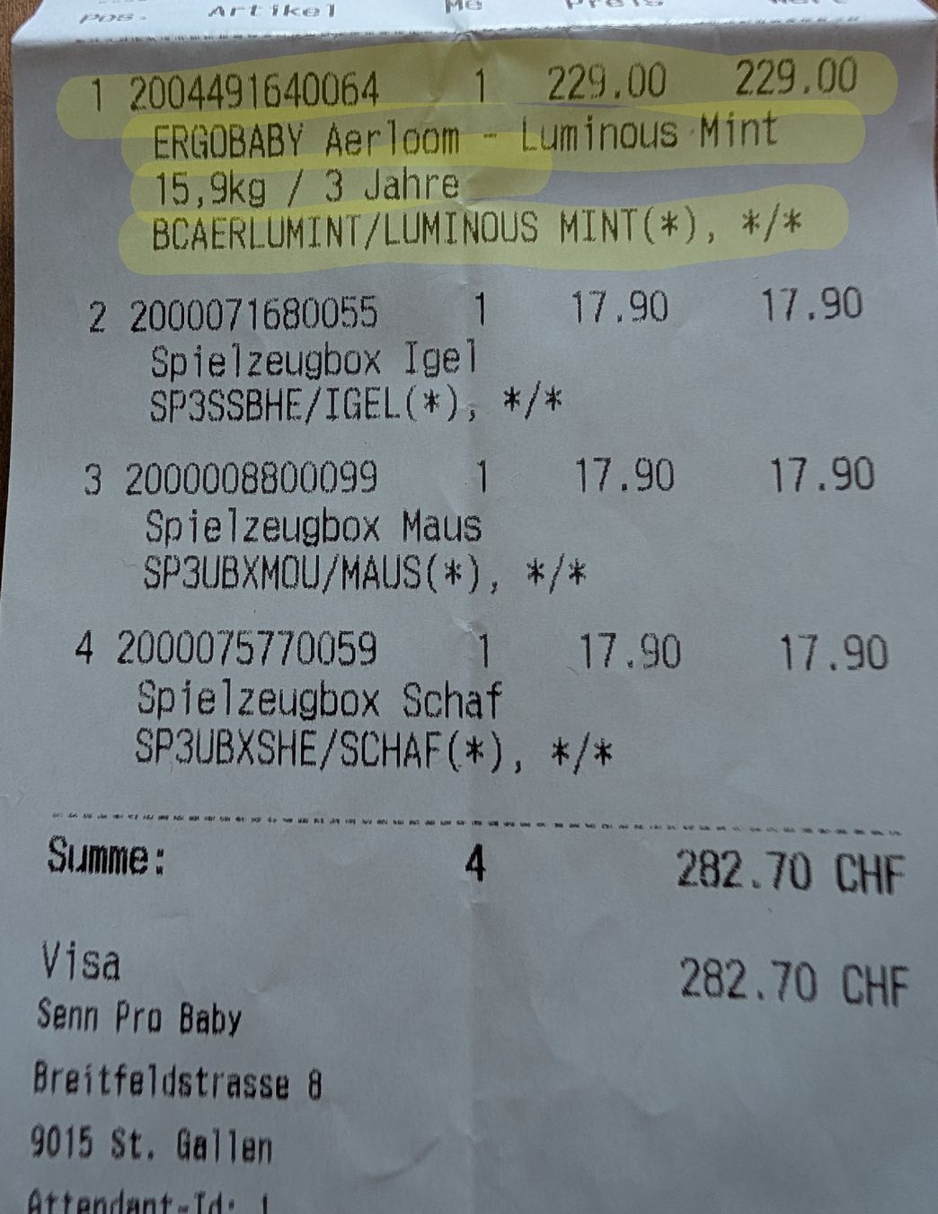 Ergo Baby Marsupi portabebè: Babytrage von Ergobaby – Usato da Romanshorn venduto da S.Spescha 1