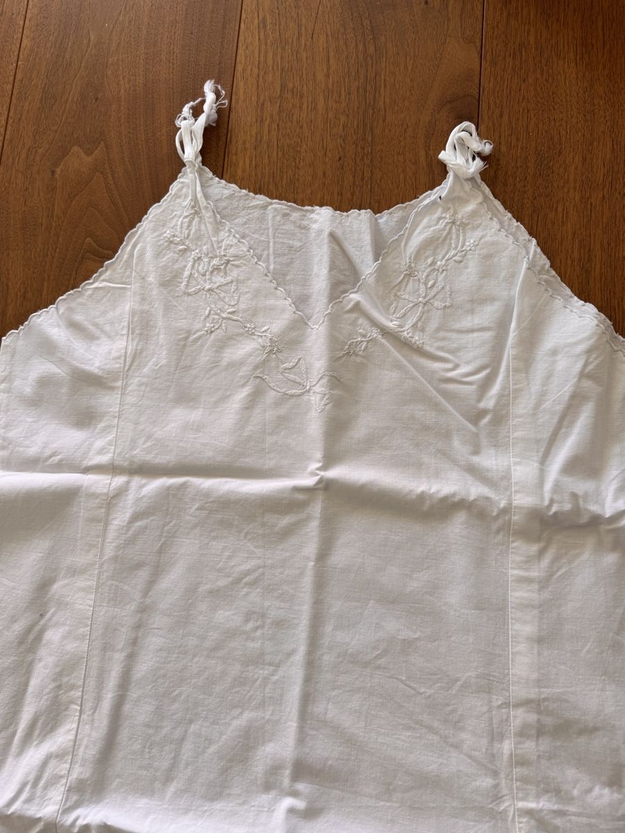 Altra biancheria intima: Vintage Dessous Set, Baumwolle, Weiss,  Handarbeit  – Nuovo (secondo la descrizione) da Baar venduto da moritz1960 2
