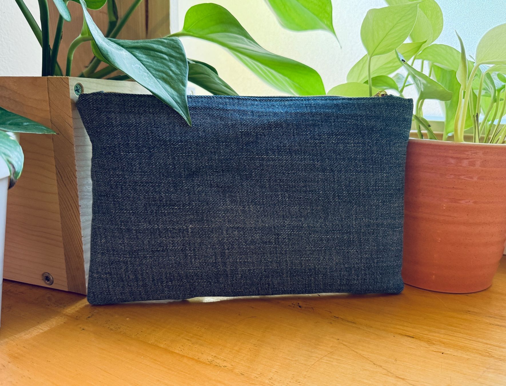 Borse: Handgemachte Denim-Clutch – Nuovo e nell'imballaggio originale da Wald ZH venduto da 2kndPlant 3