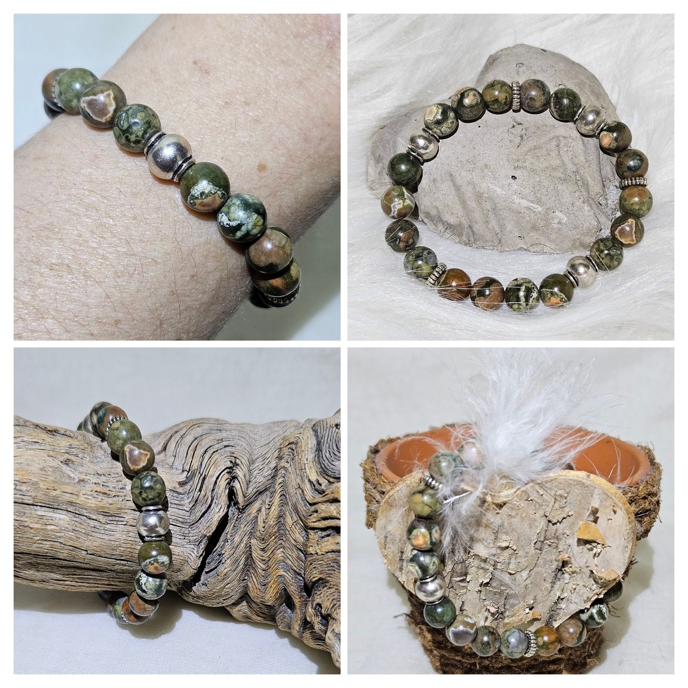 Bracciali & Braccialetti: Stein-Spacer Armk. - Spendenaktion – Nuovo (secondo la descrizione) da Unterkulm venduto da Nachtigall