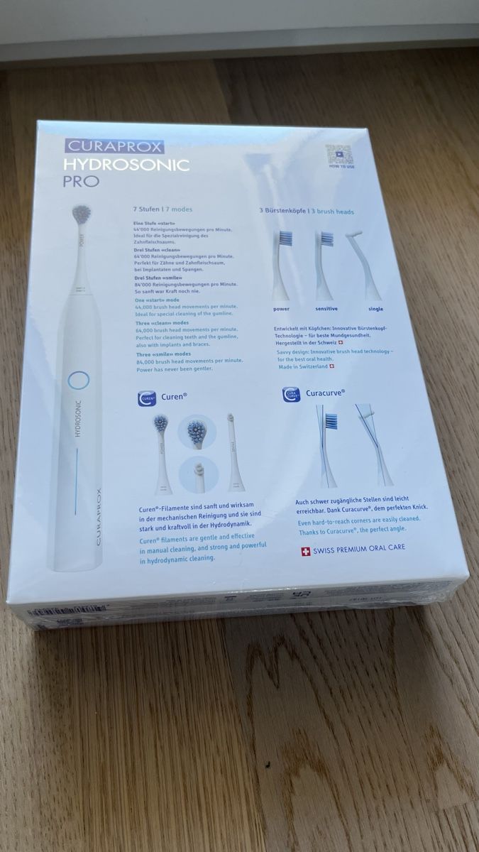 Curaprox Cura dei denti: Curaprox Hydrosonic Pro – Nuovo e nell'imballaggio originale da NEUENHOF venduto da gipas13 1