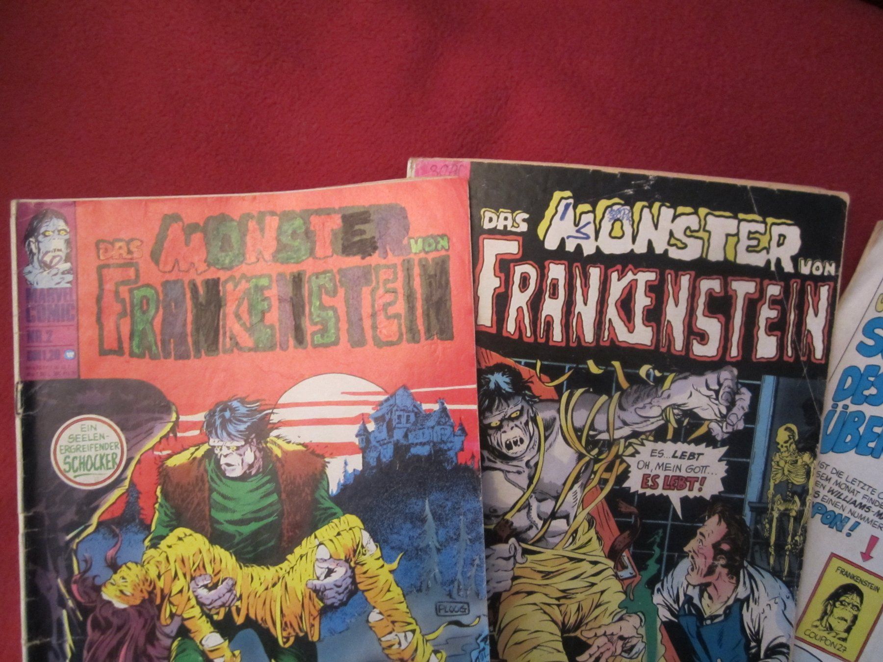 Comics: MARVEL COMIC: DAS MONSTER VON FRANKENSTEIN NR. 1/3 – Gebraucht aus Volketswil von nemo2000 2