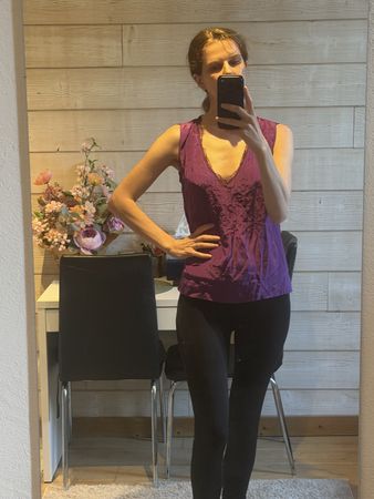 100% silk blouse
