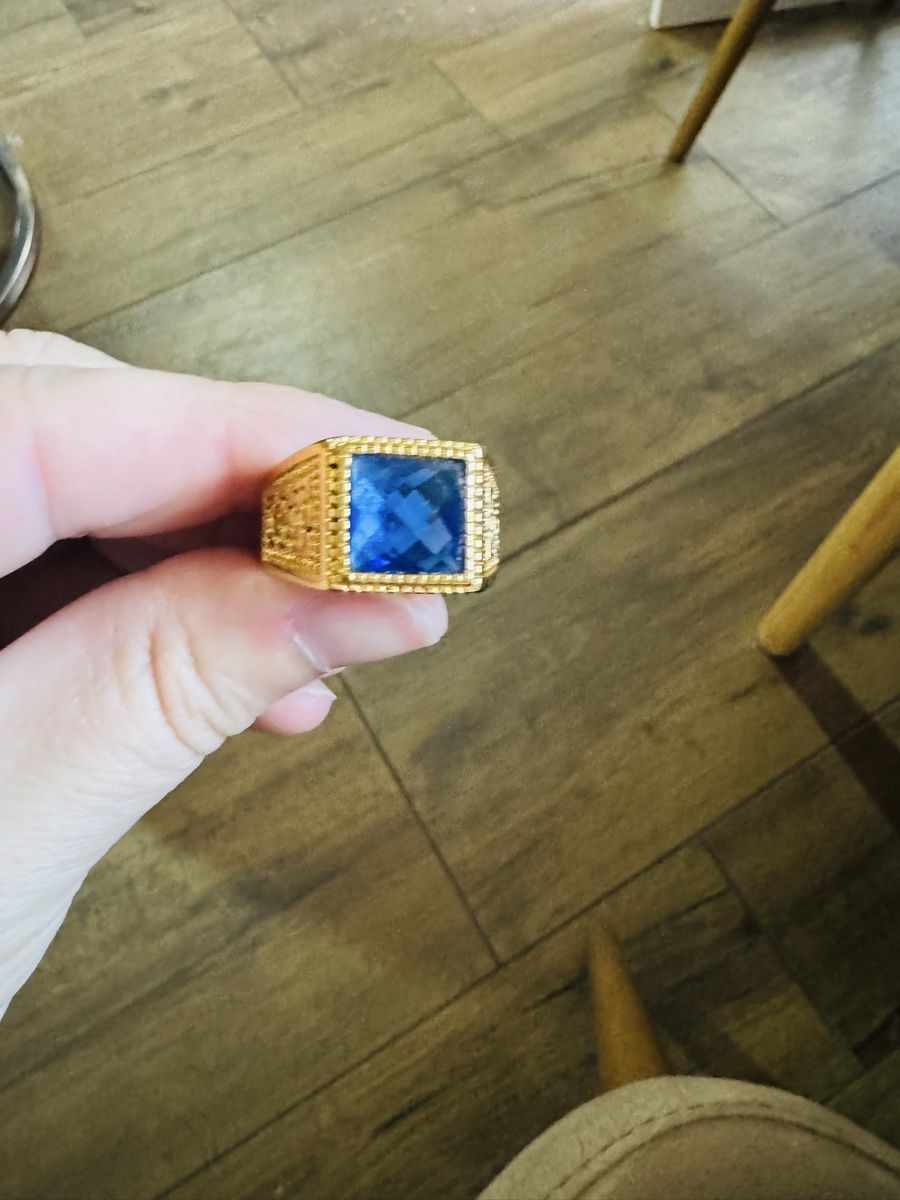 Ringe: Men Ring blue stone stainless steel big size – Neu und originalverpackt aus Aarburg von StavFashion 5