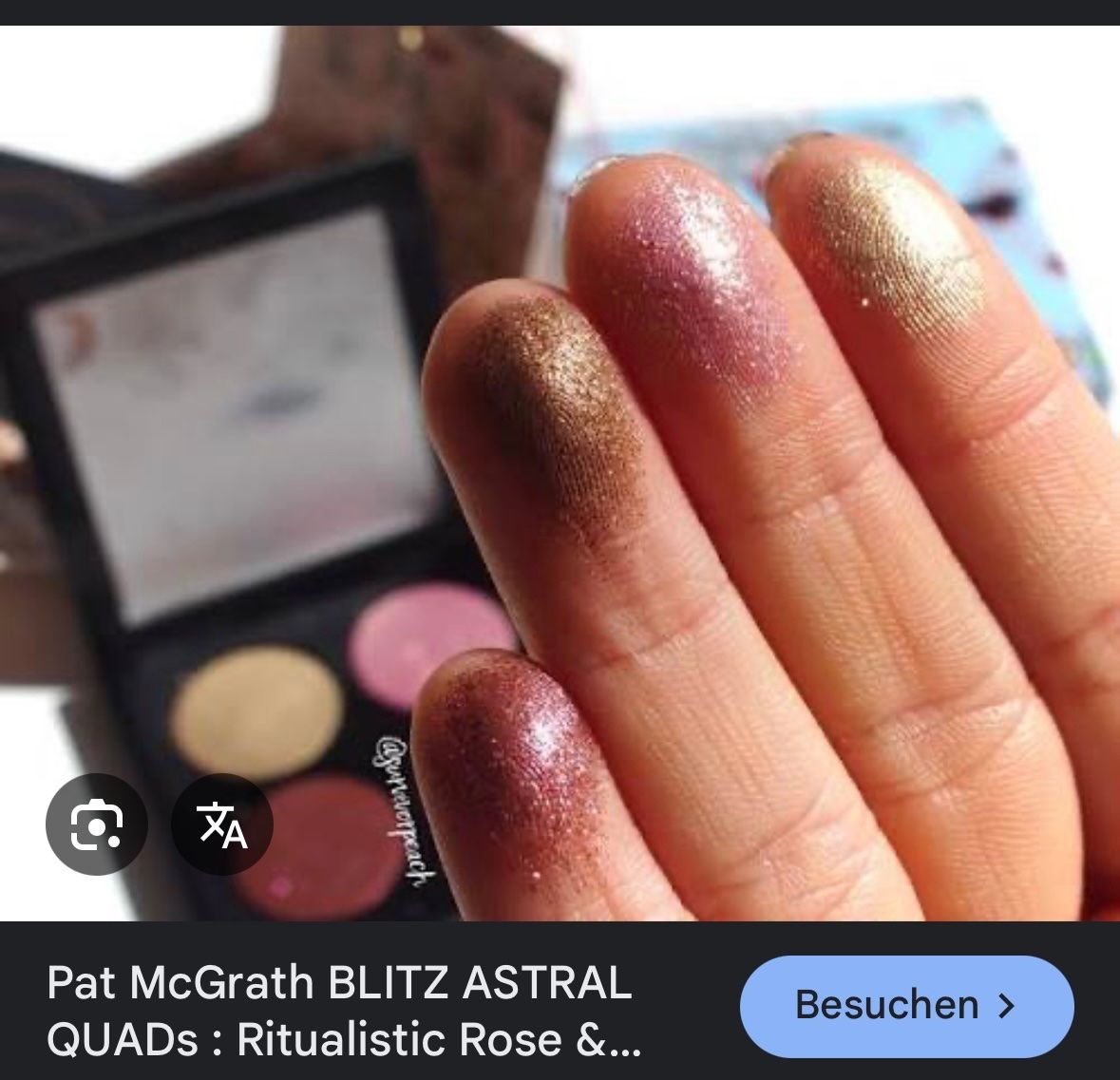 Pat McGrath Labs Make-up: Pat McGRATH LABS  Blitz Astral Quad Ritualistic Rose Palette – Nuovo (secondo la descrizione) da Zürich venduto da deruja 9