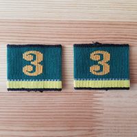 Schulterpatte Infanterie Bat 3 Kp 3 gelb / Schweizer Armee