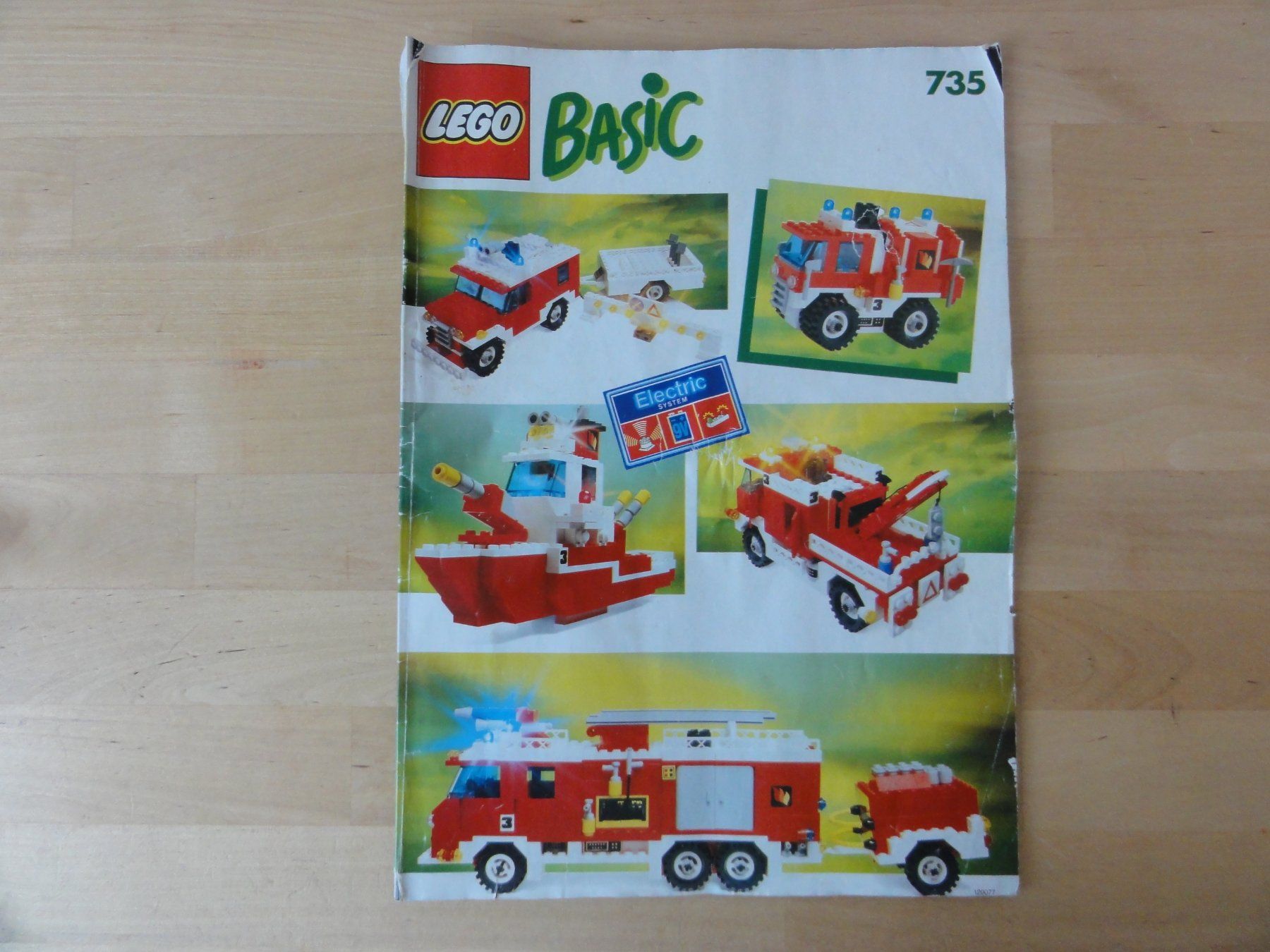 Lego Documenti: LEGO Basic 735 Bauanleitung (Jahr 1990) – Usato da Zürich venduto da piroma