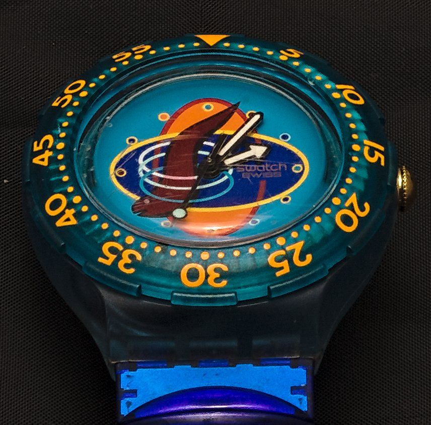 Swatch Uhren: Original Swatch Scuba 200 v '94 "Underpressure" RefNr SDN115 – Gebraucht aus Reinach BL von Thomas_Basel