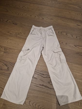 H&M Beige leichtere Hose, Gr. 170, Top Zustand