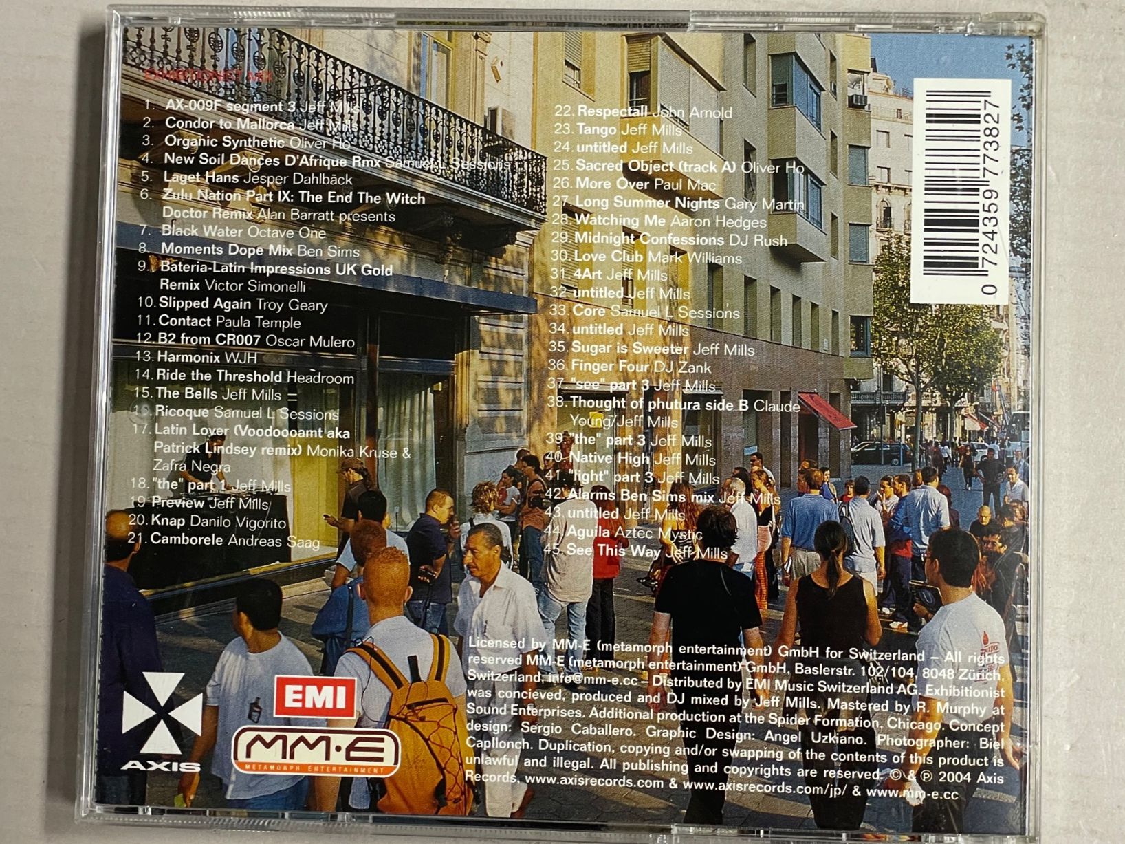 CD: Jeff Mills – Usato da Muri b. Bern venduto da AdidasCollector 2