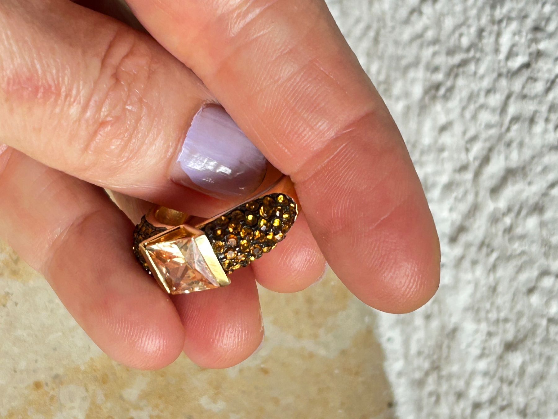 Anelli: Silberring ORANGE golden light (58) – Usato da Laufen venduto da belleskulptur 7