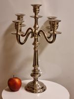 5-armiger Kandelaber 39 cm Vintage Silberfarben