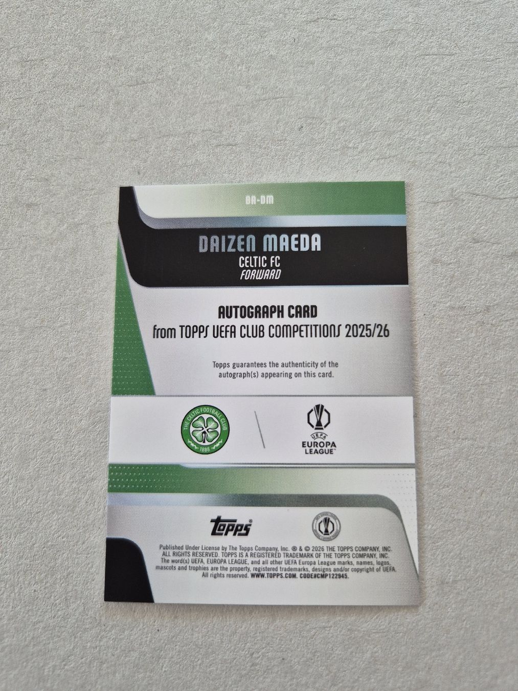Topps Carte collezionabili: Topps UCC Flagship 25/26 Daizen Maeda Base Auto – Nuovo (secondo la descrizione) da Steinen venduto da Luca_somi 1