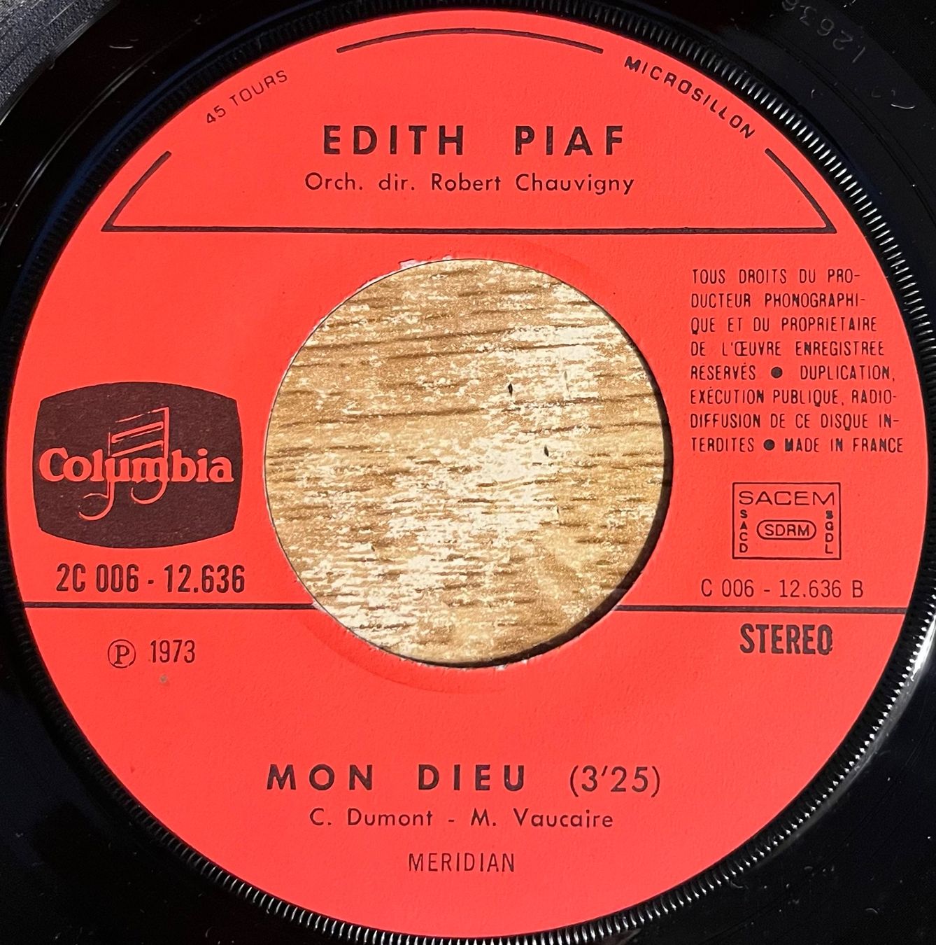 Vinyles: EDITH PIAF - MILORD – D'occasion à Bussigny par vinyl-pas-cher 3