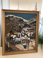 Gobelin Bild- Gotthardpass- Antik