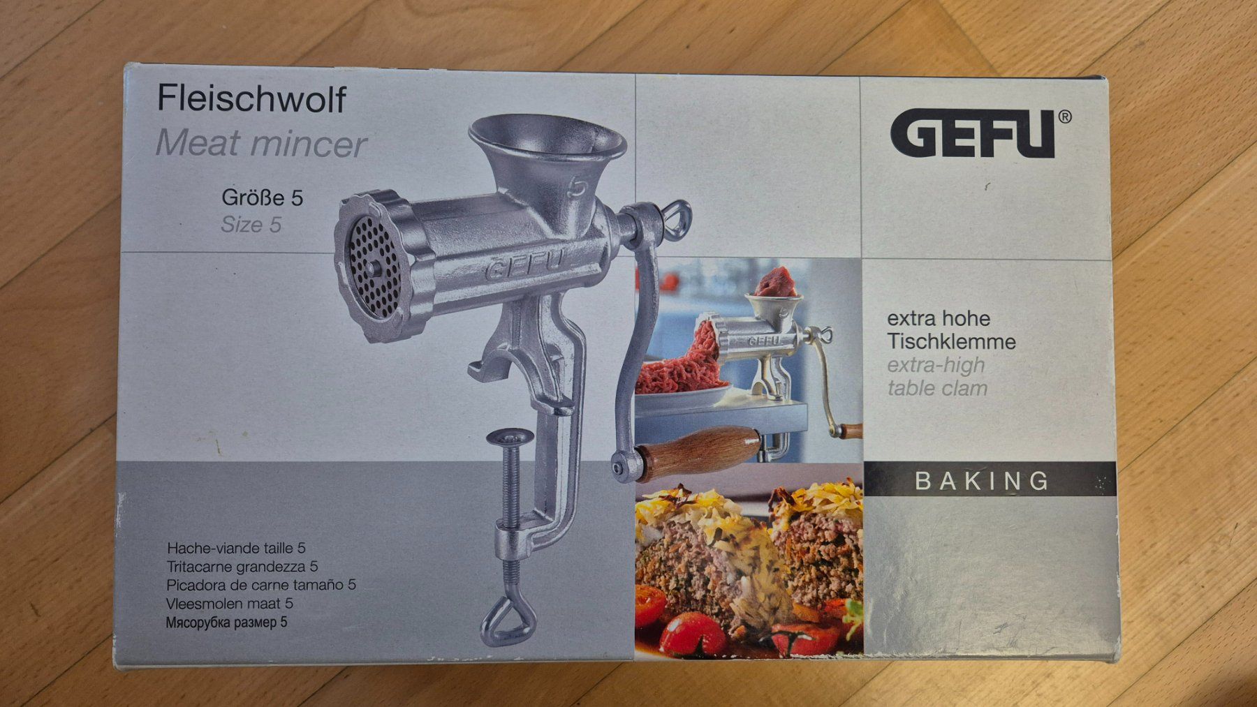 Hachoir Gefu hachoir à viande manuel inox - 19090