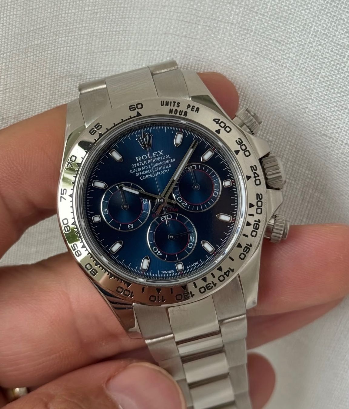 Rolex Uhren: Rolex Daytona Blue Dial, Ref.: 116509 – Gebraucht aus Chur von lucretiawatches