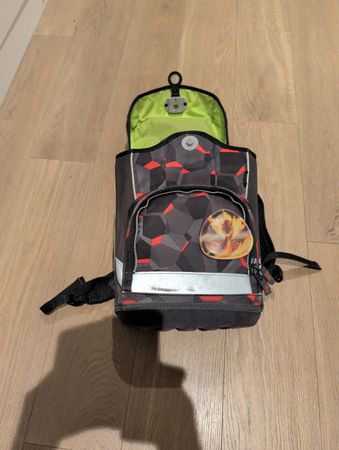 Schulranzen Step by Step grau rot gemustert gebraucht 
