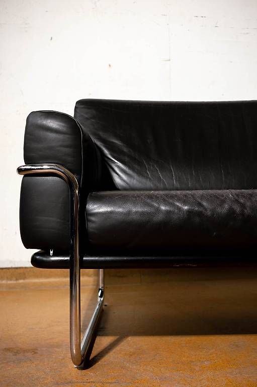Divani: Ledersofa Corbusier Stil | Design Klassiker | Chrom – Usato da Rain venduto da luis_nabulon8 3