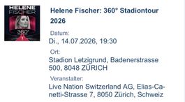 Helene Fischer 2 Tickets Sitzplätze
