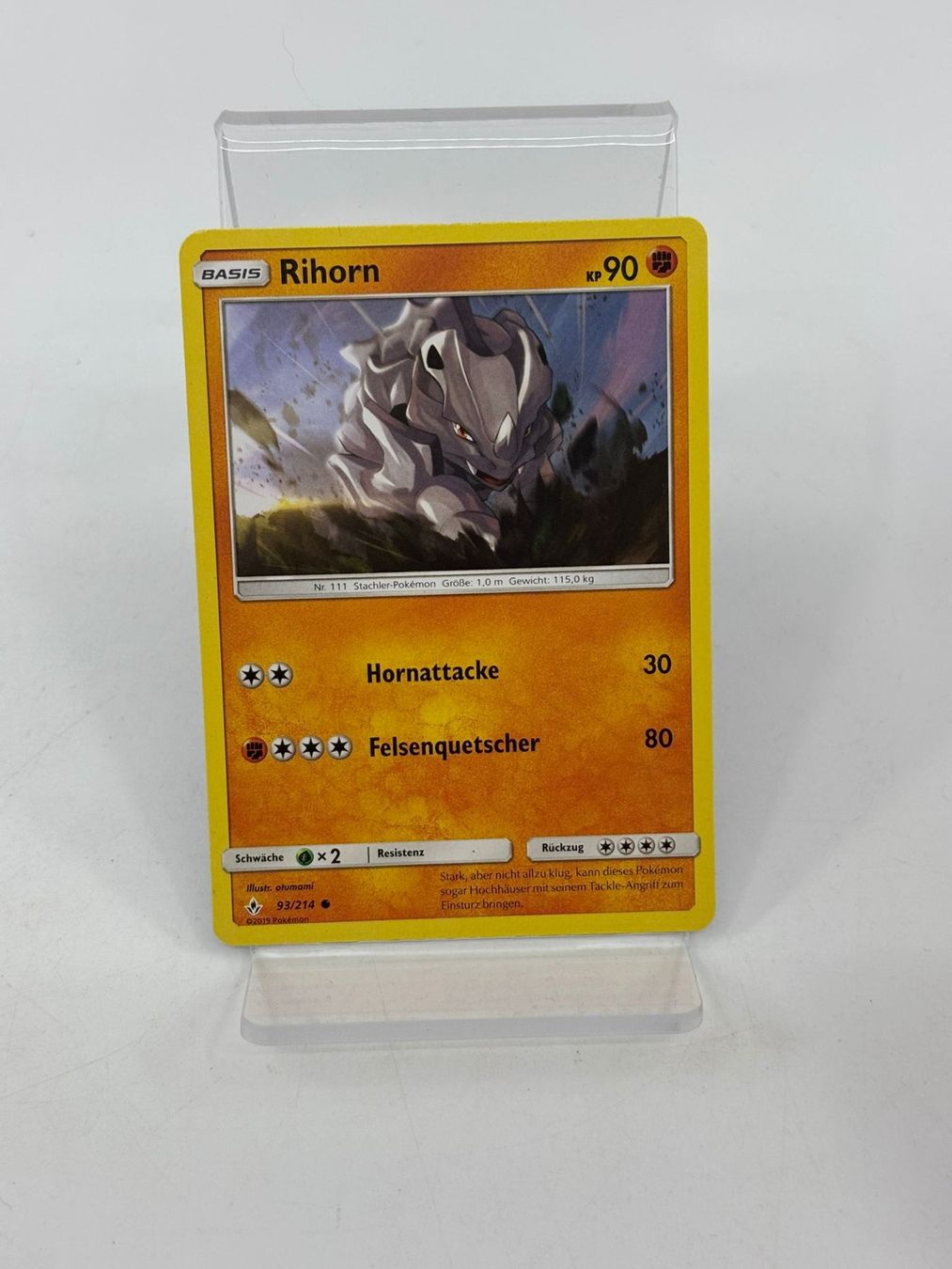 Pokémon Carte collezionabili: Pokemon Rihorn 93/214 – Usato da Herisau venduto da Pokemon2026