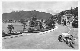 Locarno Muralto (TI) Lungolago Giuseppe Motta con carrozza