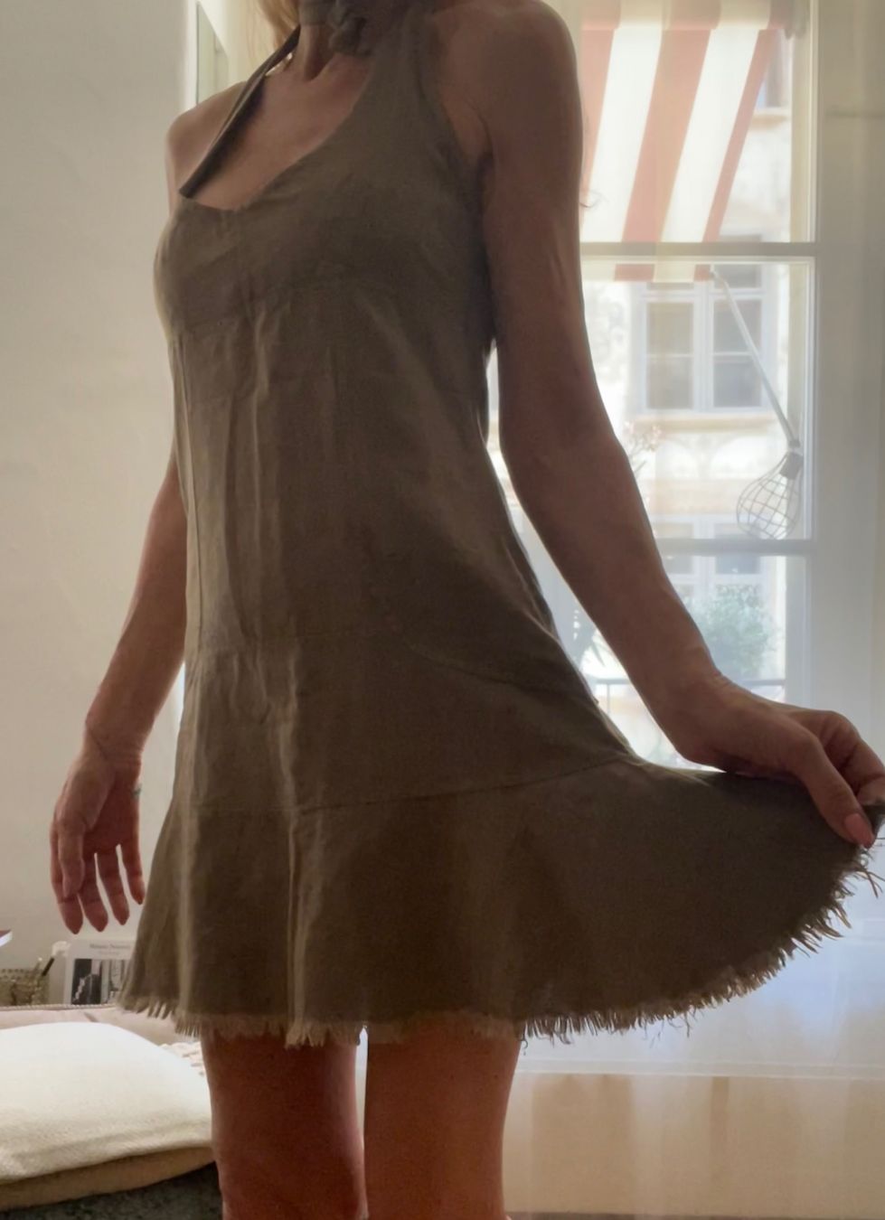 Vestiti: Sommerkleid Neckholder haselnussbraun – Usato da Bern venduto da kaeffy