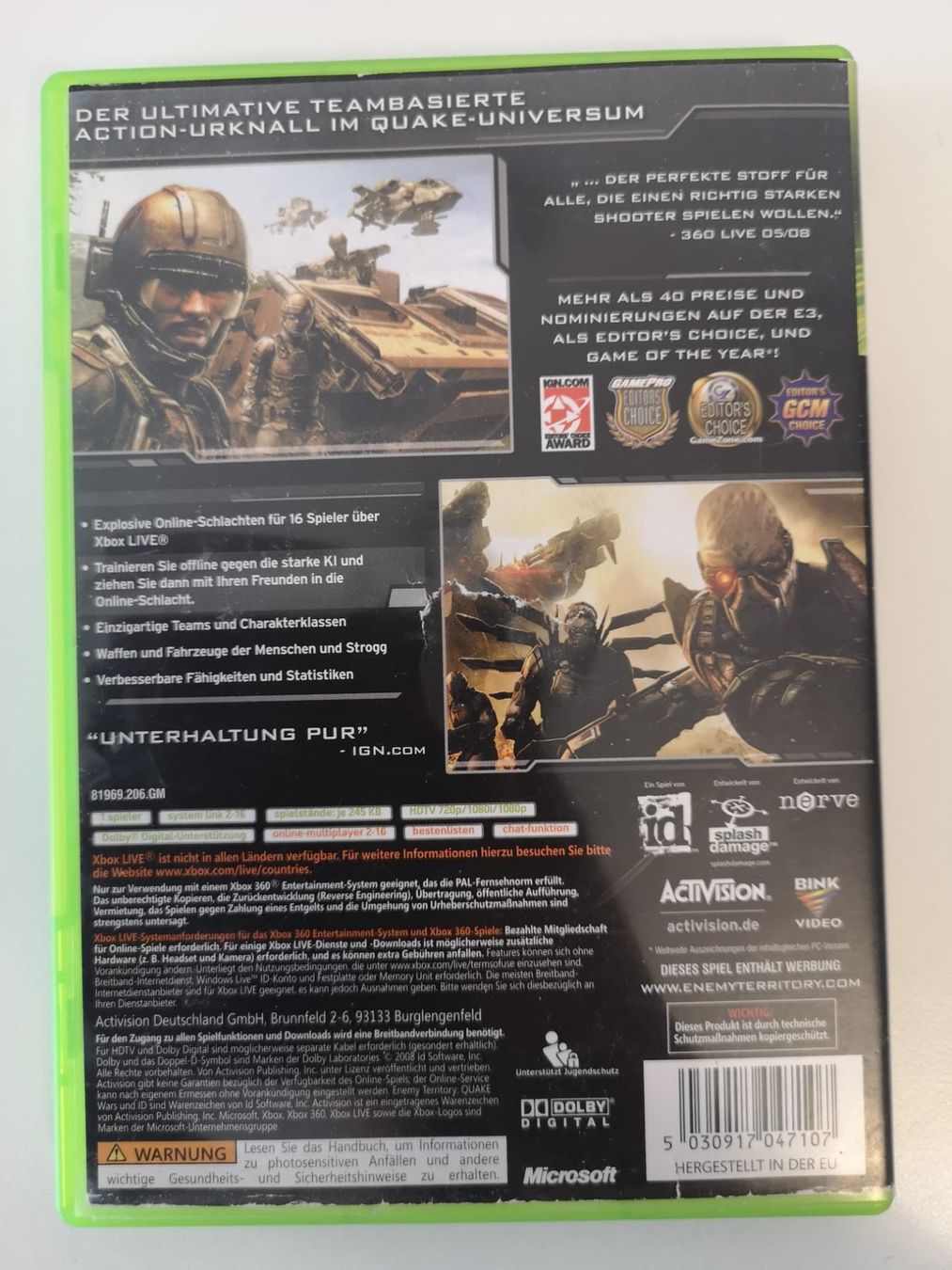 Giochi: Enemy Territory Quake Wars (XBOX 360) – Usato da Herisau venduto da Seyashop_2 2