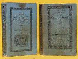GEMÄLDE DER SCHWEIZ,DER CANTON ZÜRICH,2 BÄNDE, 1844,RAR