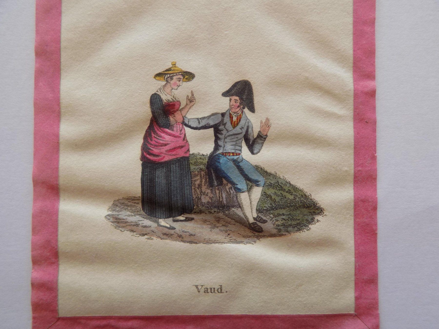 Gravures: Vaud Tracht koloriert – D'occasion à Risch par Antikfee 2