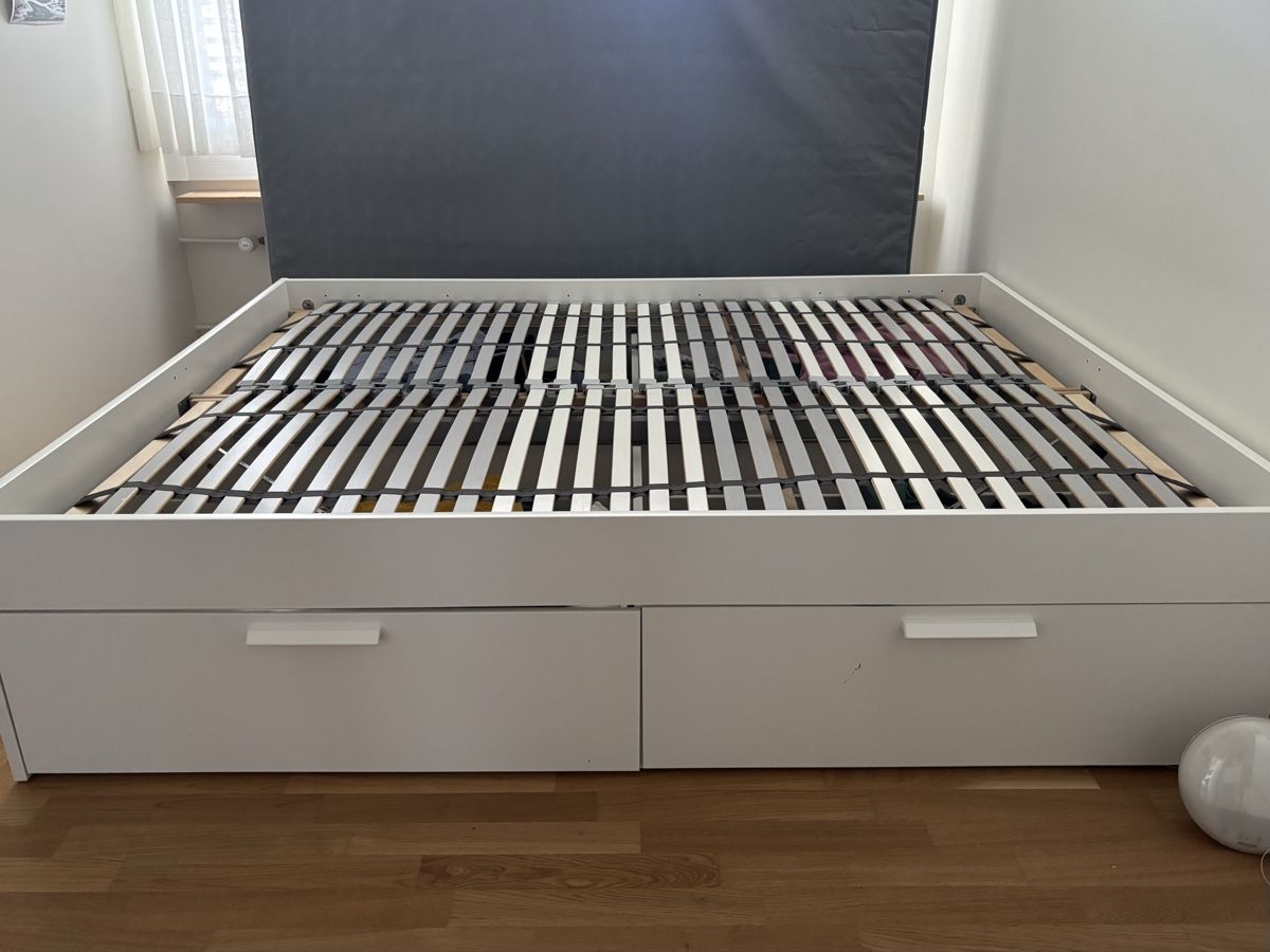 Ikea Lits: Bed with slatted frame – D'occasion à Zürich par evaa10 1