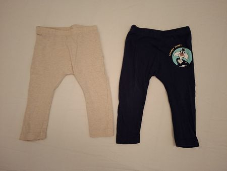 Lot de 2 leggings Bébé 74/80 Looney Tunes 