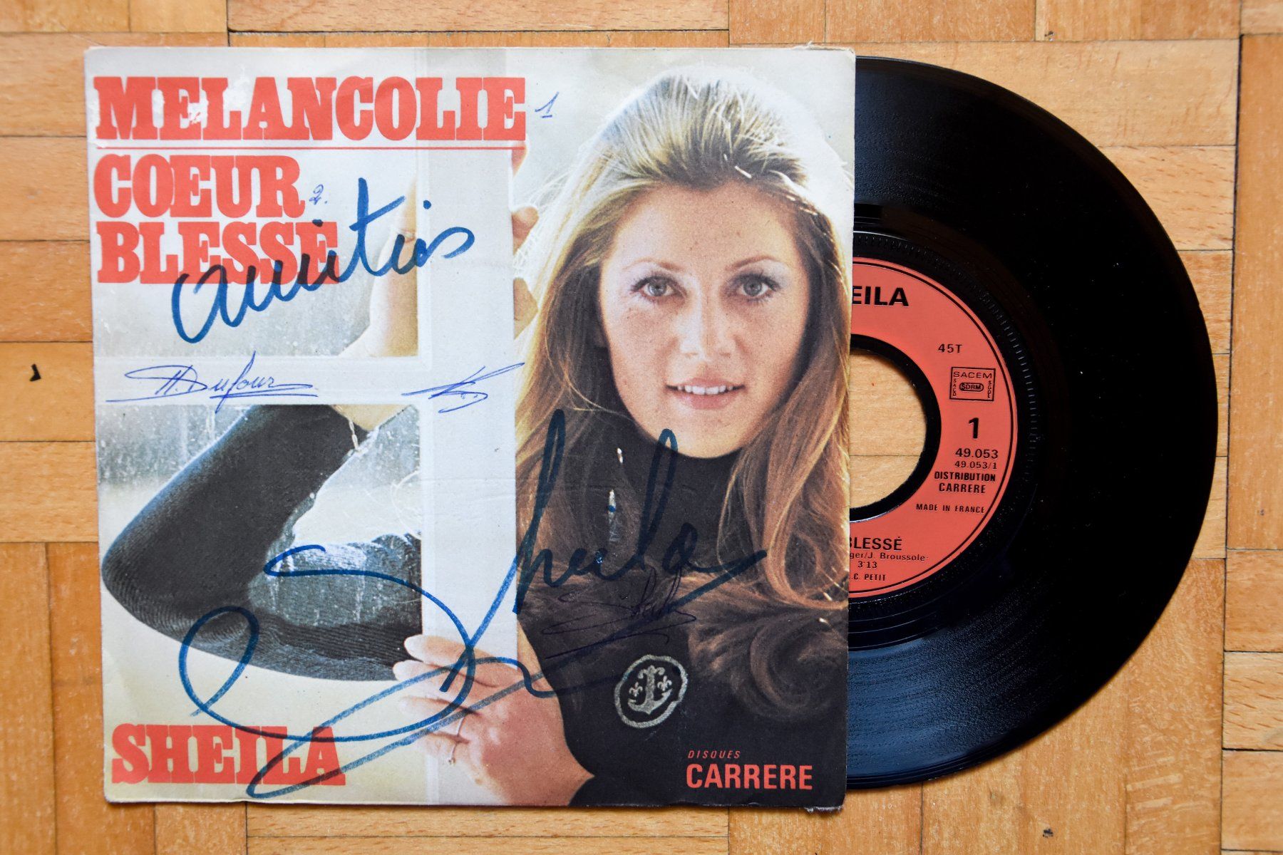 Autographes: Sheila - Lot Disques dédicacés – D'occasion à Belmont-sur-Yverdon par ag97 3