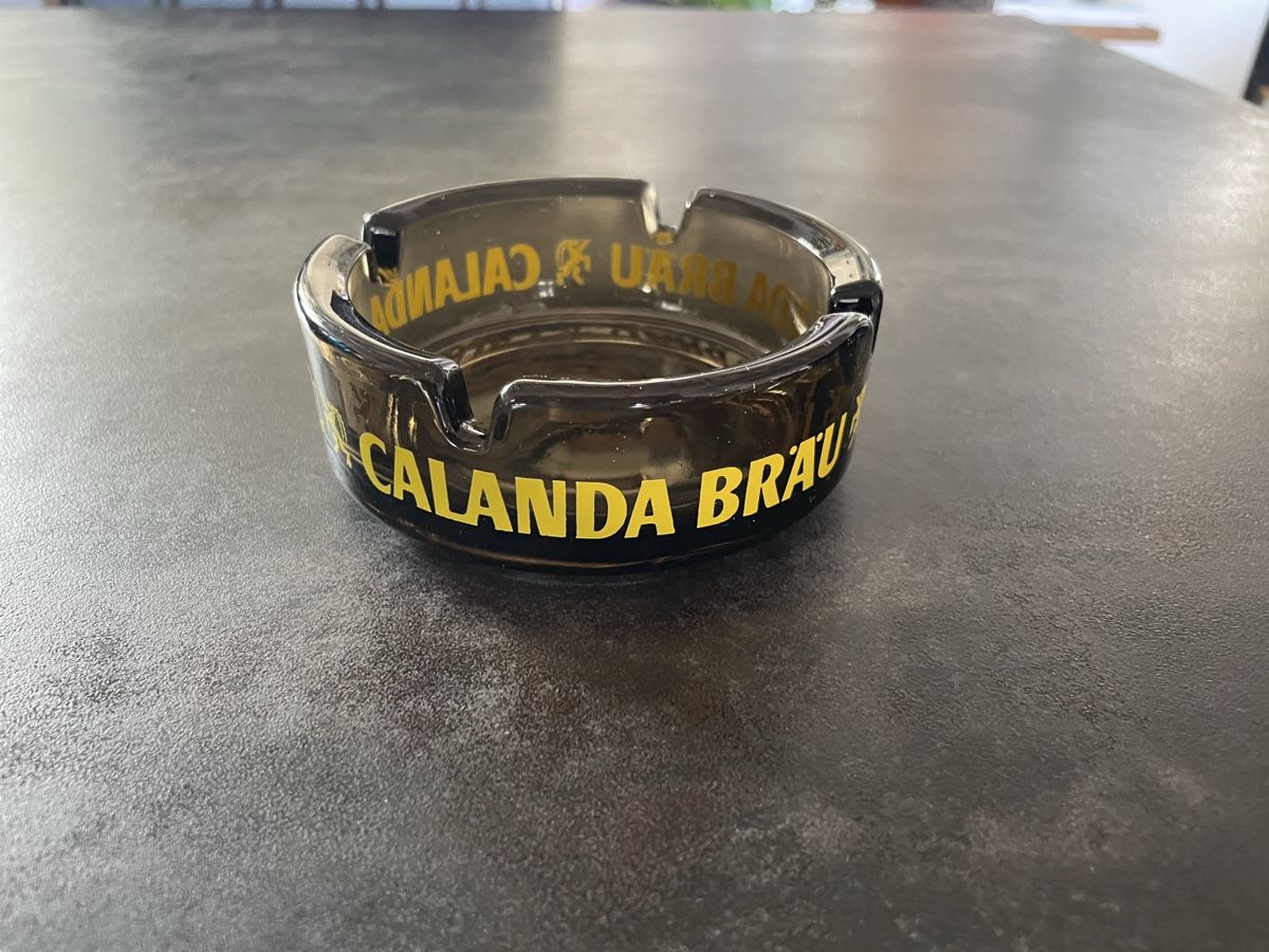 Aschenbecher: Cendrier Vintage Calanda Bräu – Gebraucht aus Vallamand von Bricbracbroc82