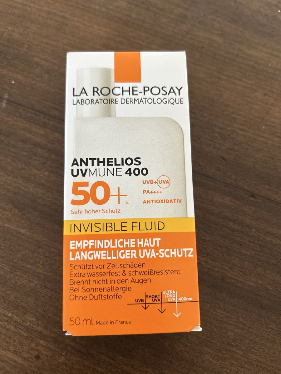 La Roche Posay Cura del viso: La Roche-Posay Anthelios UVmune 400 50+ Fluid – Nuovo e nell'imballaggio originale da Rotkreuz venduto da Lazzarini