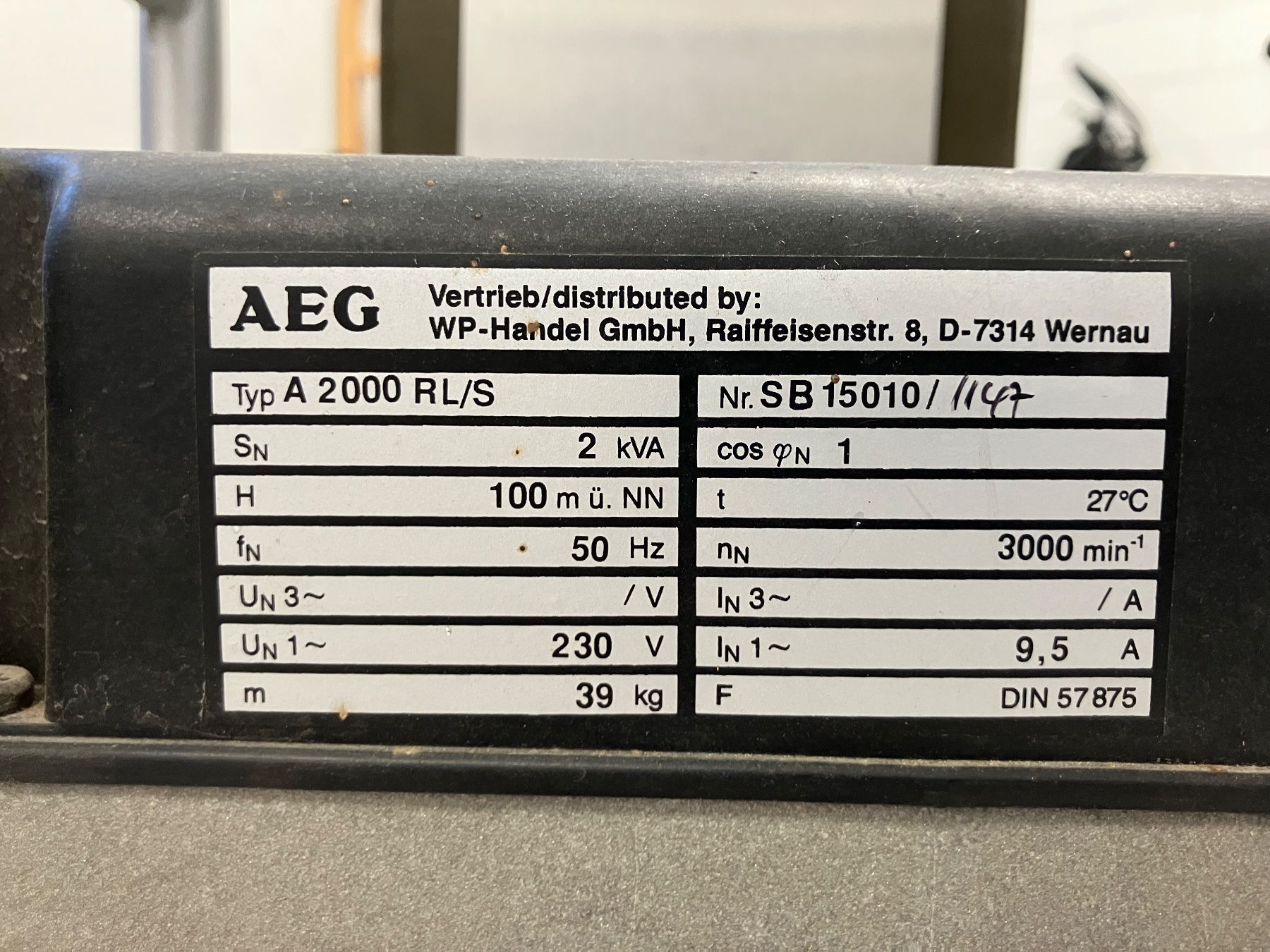 Stromgeneratoren: Notstrom Aggregat AEG – Defekt aus Lindau von PrinterGuy 9