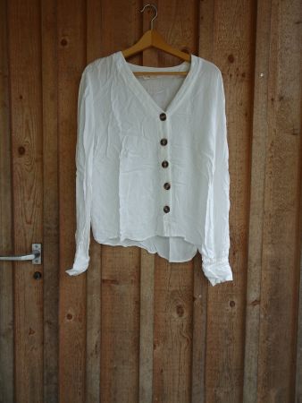 Weisse Bluse von ESPRIT Gr. 40 - 425113
