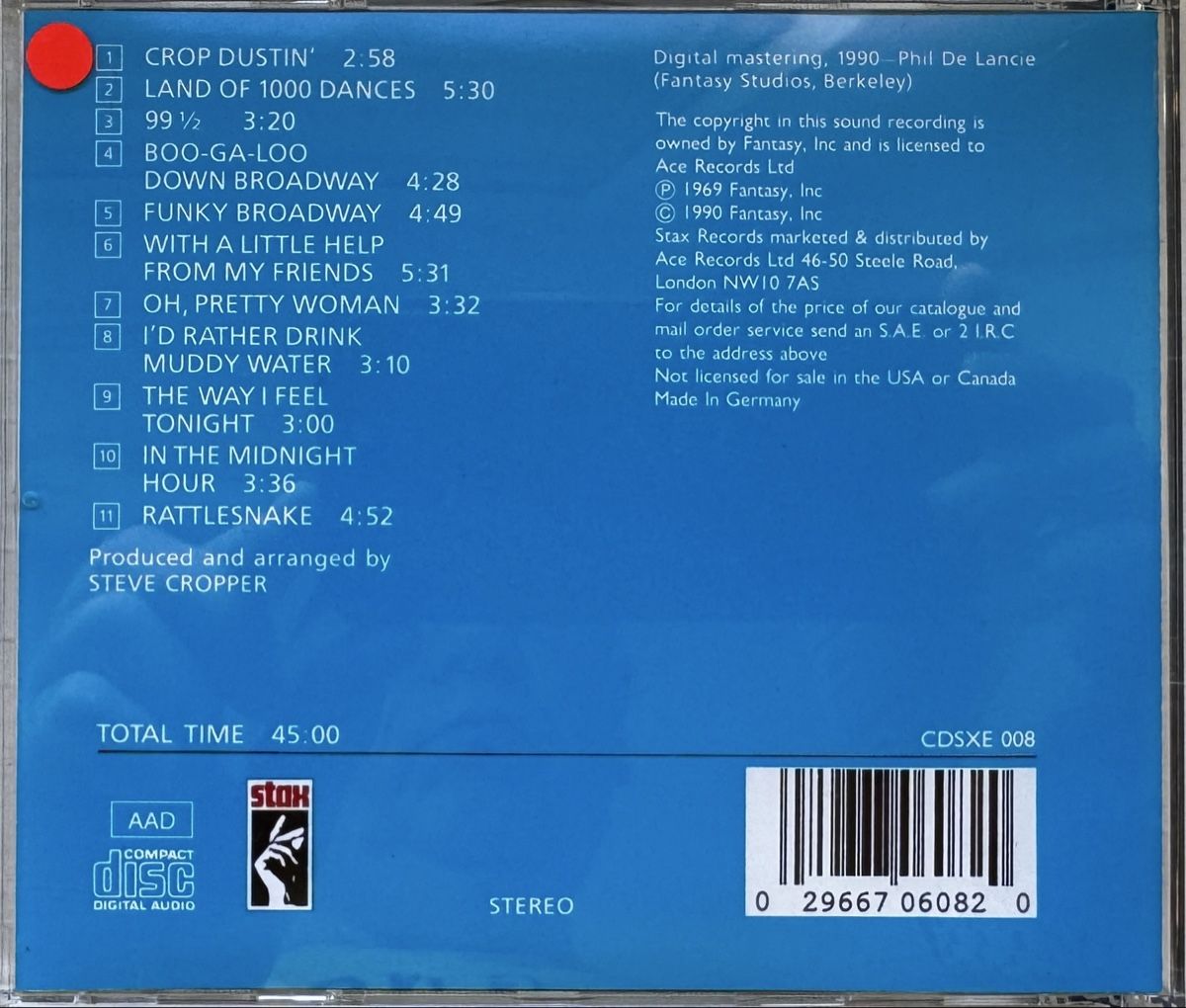 CD: CD Steve Cropper - With A Little Help From My Friends – Usato da Zürich venduto da tomakomai 1