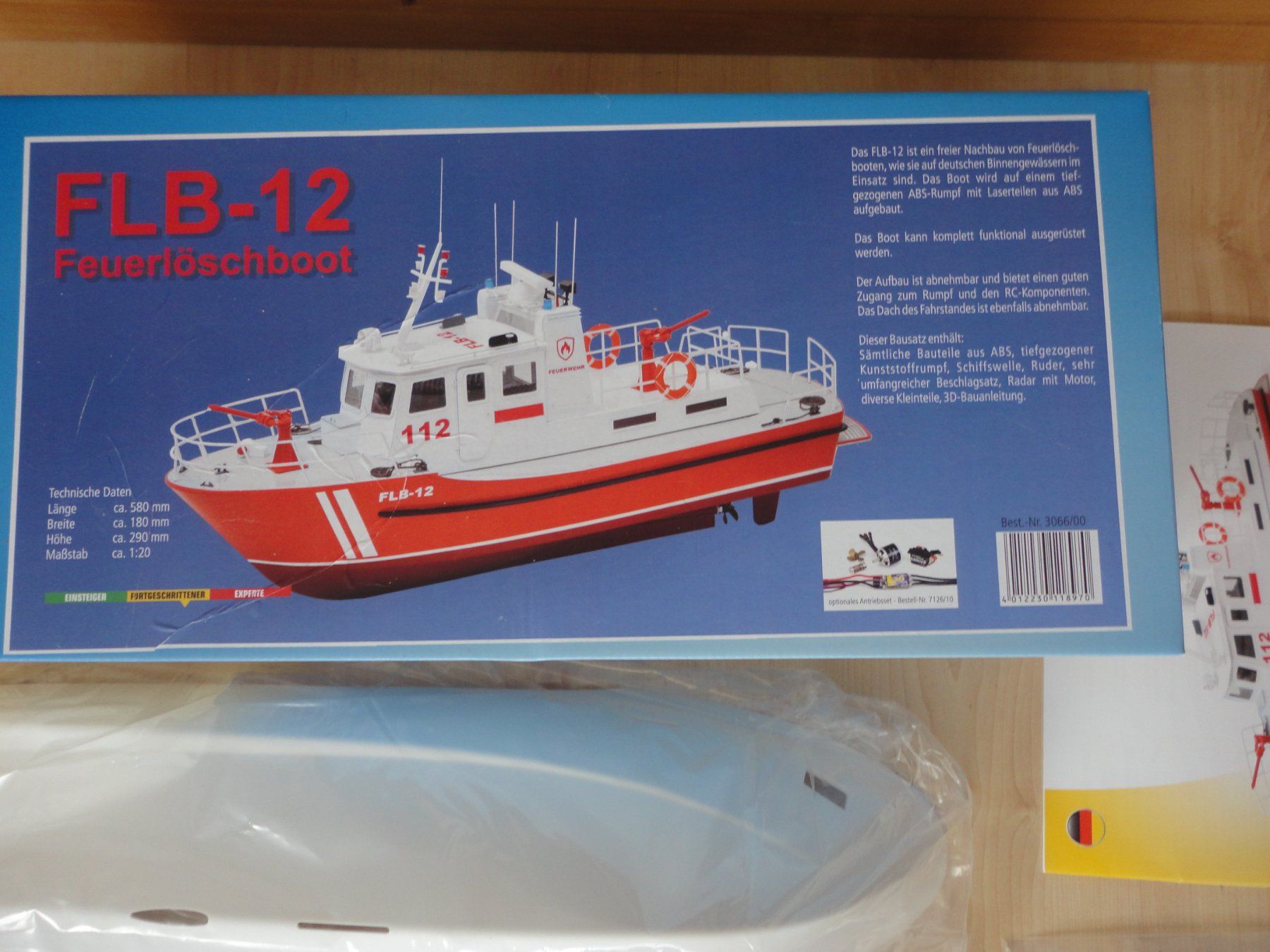 Modellismo RC: Aeronaut Feuerlöschboot FLB-12, Bausatz – Nuovo e nell'imballaggio originale da Horgen venduto da RcModell 5