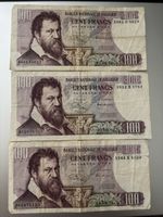 Belgique billets 100 francs 1971-1972